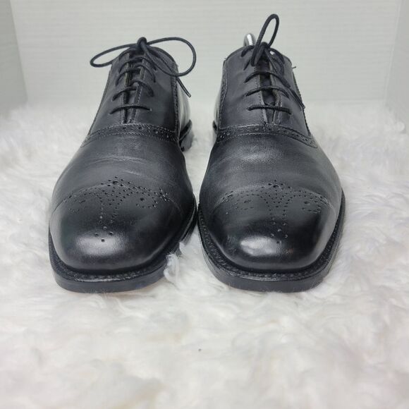 Allen Edmonds Cornwallis Oxfords Dress Shoes Mens Size 11 Gray Leather - Picture 2 of 10